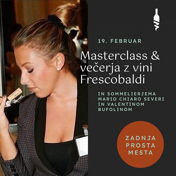Vabljeni na masterclass in večerjo z vini Frescobaldi