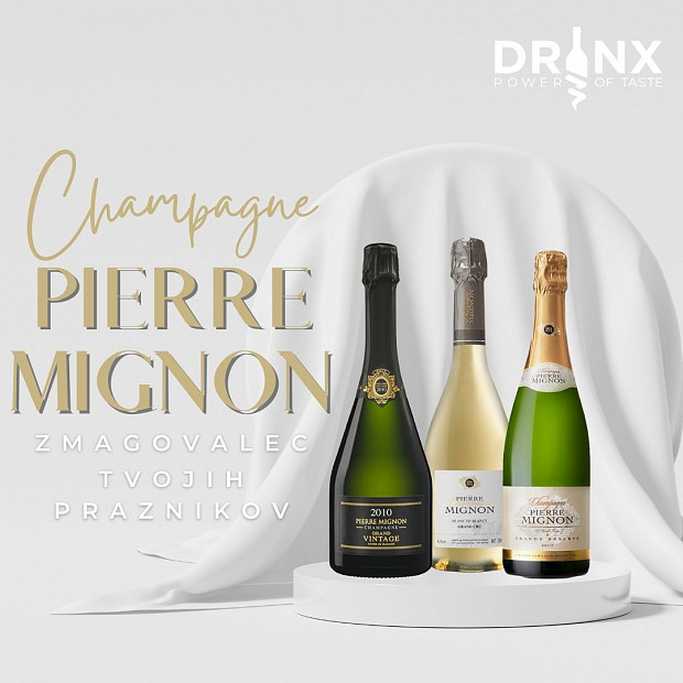 Popestirte december s šampanjci Pierre Mignon