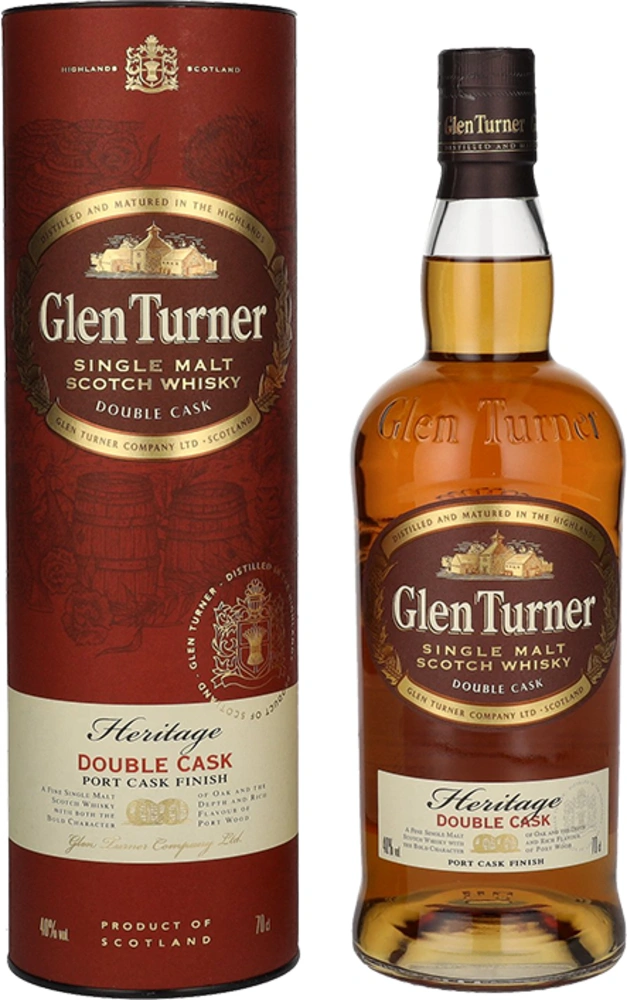Škotski Whisky Heritage Double Port Cask Finish Glen Turner 0,7 l Drinx.si