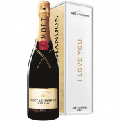 Champagne Brut Imperial Moët & Chandon + GB LOVE METAL 0,75 l