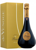 Champagne Princes Blanc de blanc GB + 2 kozarca De Venoge