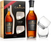 Cognac Camus VSOP + 2 kozarca + GB 0,7 l