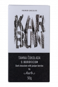 Čokolada Karbun temna z brinovimi jagodami Aura 50 g