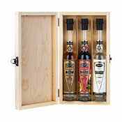 Darilni paket Box Rakija (Biska, Teranino, Moscato) Aura + GB 3 x 0,1 l