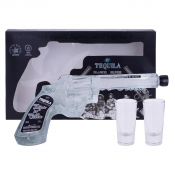 Tequila Hijos de Villa Blanco Silver pištola + GB 0,2 l