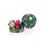 Venchi Okrogla božična pločevinka s čokoladami Cometa 86 g