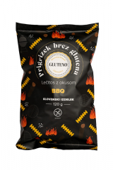 Brezglutenski prigrizek LEČITOS z okusom BBQ 120 g