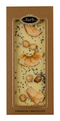 Čokolada Bela Mix (Lešnik, Jabolka, Chia) Aura 120 g