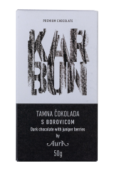 Čokolada Karbun temna z brinovimi jagodami Aura 50 g