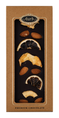 Čokolada Tamna Mix (Mandlji, Limona, Jabolka) Aura 120 g
