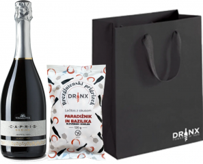 Darilni paket A2 Penina Capris Marine extra dry Vinakoper 0,75 l