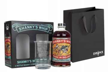 Darilni paket K14 Whiskey Shanky´s Whip Liqueur + kozarec GB