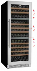 Hladilna vitrina za vino W403 - 3 conska Drinx