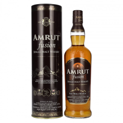 Indijski Whisky Amrut Indian Fusion Single malt + GB 0,7 l