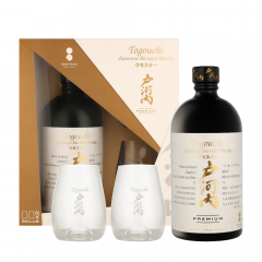 Japonski Whisky Premium Blended Togouchi + 2 kozarca + GB 0,7 l