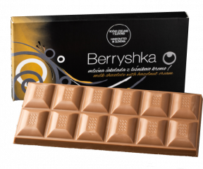 Mlečna čokolada z lešnikovim polnilom Berryshka 120 g