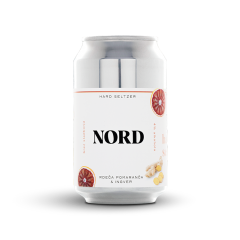 Nord Hard Seltzer rdeča pomaranča + ingver 0,33 l