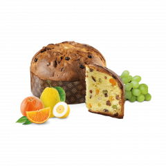 Panettone CLASSICO AD kandirana pomaranča, cedra in sultane Loison 1000 g