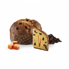 Panettone slana karamela in temna čokolada GENESI Loison 1000 g