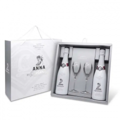 Peneče vino 2x Cava Anna + 2 kozarca Codorniu  + GB 0,75 l