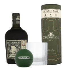 Rum Diplomatico Reserva Exclusiva + Ice Ball Mold + Kozarec+  GB 0,7 l