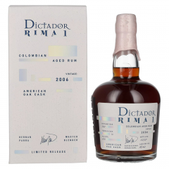 Rum RIMA 1 16Y AMERICAN OAK Cask Vintage 2006 Dictador + GB 0,7 l