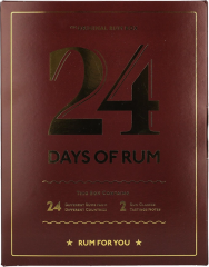 Rum S.B.S 24 DAYS OF RUM The Original RED Rum Box + 2 kozarca 24 x 0,02 l