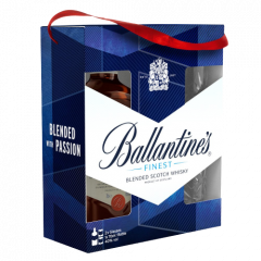 Škotski whisky Ballantine's Finest + 2 kozarca + GB 0,7 l