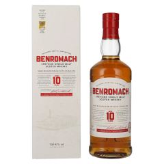 Škotski whisky Benromach 10yo Old Classic Speyside Single Malt + GB 0,7 l