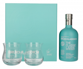 Škotski Whisky Bruichladdich THE CLASSIC LADDIE Single Malt + 2 kozarca 0,7 l
