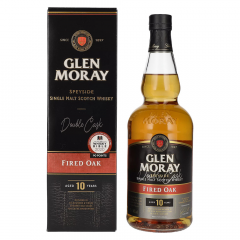 Škotski whisky Glen Moray 10 Year Old Fired Oak Single Malt + GB 0,7 l