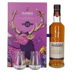 Škotski whisky Glenfiddich 15 YO + 2 kozarca + GB 0,7 l