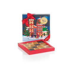 Venchi Božična darilna škatla s 16 mini mešanicami temnih čokolad 47 g