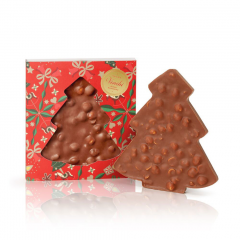 Venchi Mlečna čokolada Brutto&Buono z lešniki v obliki smreke 200 g