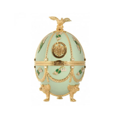 Vodka Imperial Collection Faberge Egg Light Green Lyliard + GB 0,7 l