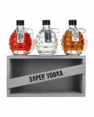 Vodka Saper vodka + GB 3 x 0,2 l