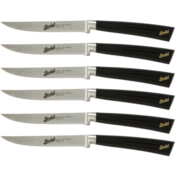 Berkel SET 6 nožev za Steak ELEGANCE Črni BGE