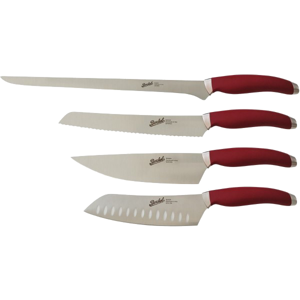 Berkel SET Chef 4 nožev TEKNICA Rdeči BGE