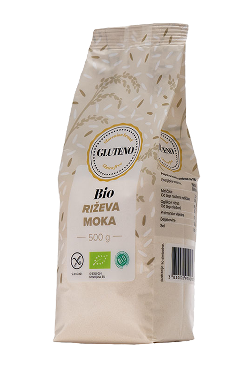 BIO brezglutenska riževa moka (1000g)