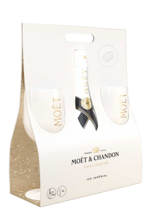 Champagne Ice Imperial Moët & Chandon + 2 kozarca 0,75 l
