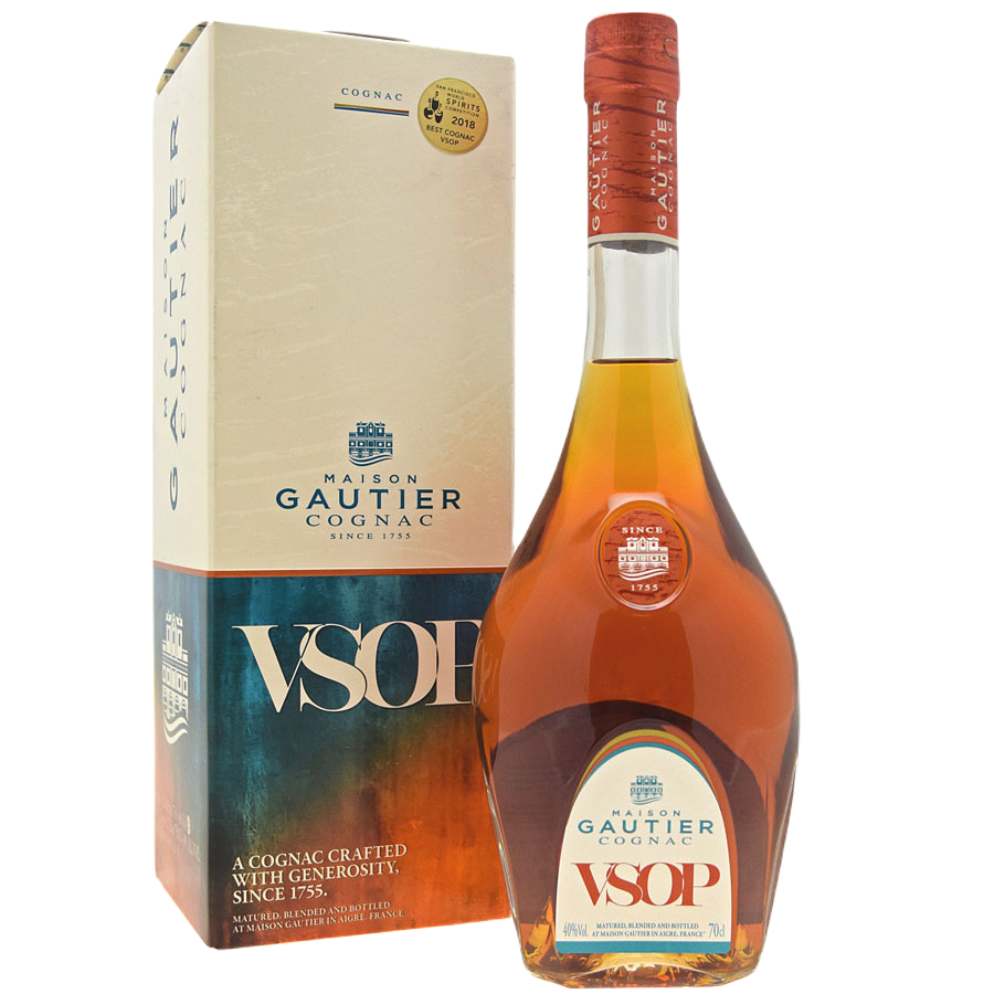 Cognac Gautier VSOP + GB 0,7 l