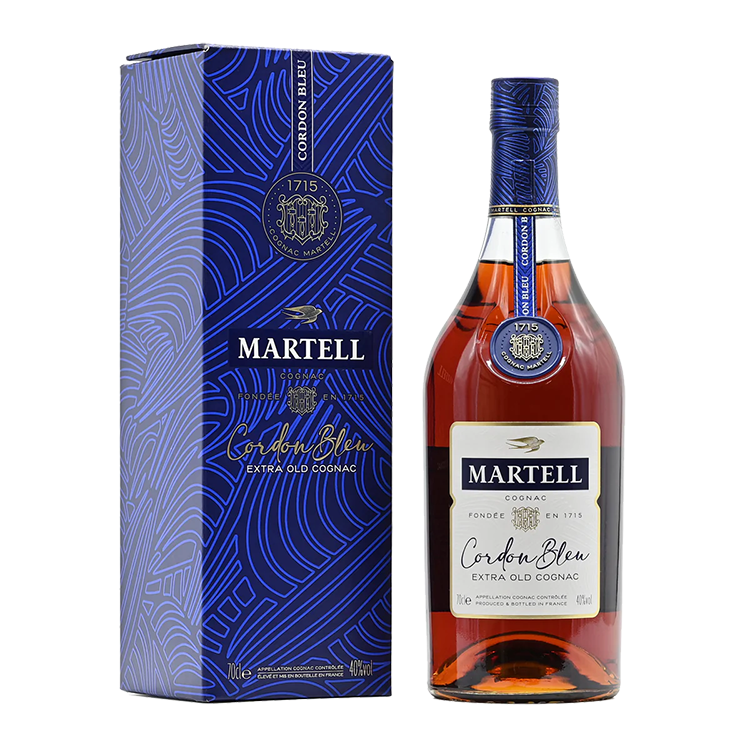 Cognac Martell Cordon Bleu + GB 0,7 l
