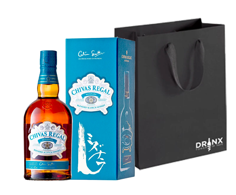 Darilni paket K3 Škotski whisky Chivas Regal Mizunara + GB