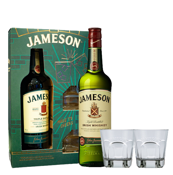 Irski whiskey Jameson + 2 kozarca 0,7 l