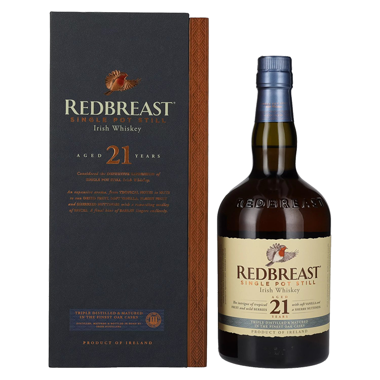 Irski whiskey Redbreast 21y + GB 0,7 l