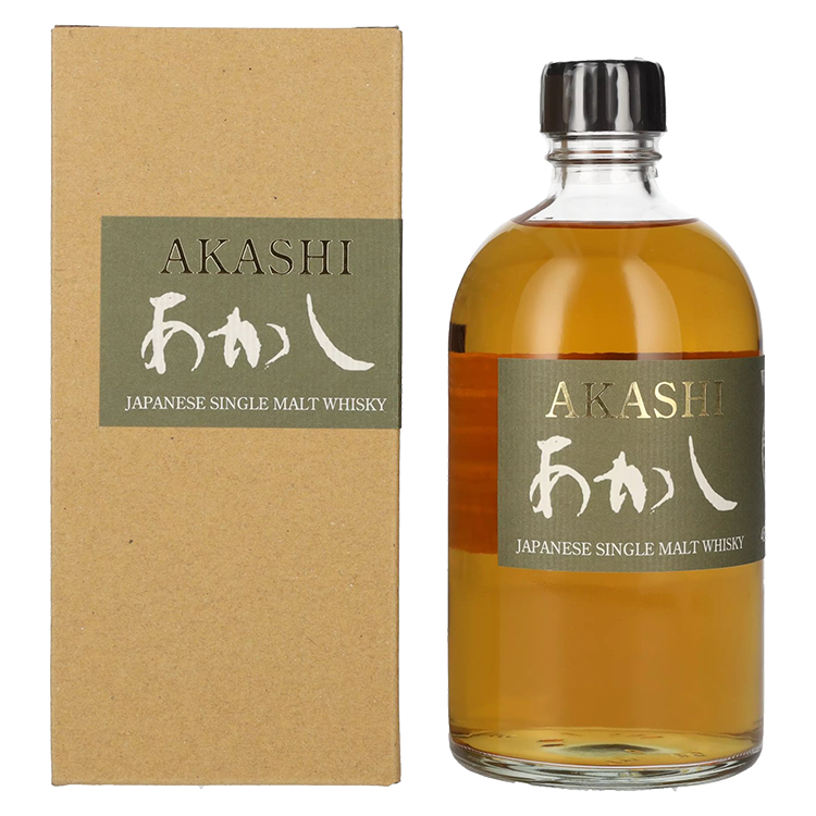 Japonski whisky Akashi White Oak Single Malt + GB 0,5 l