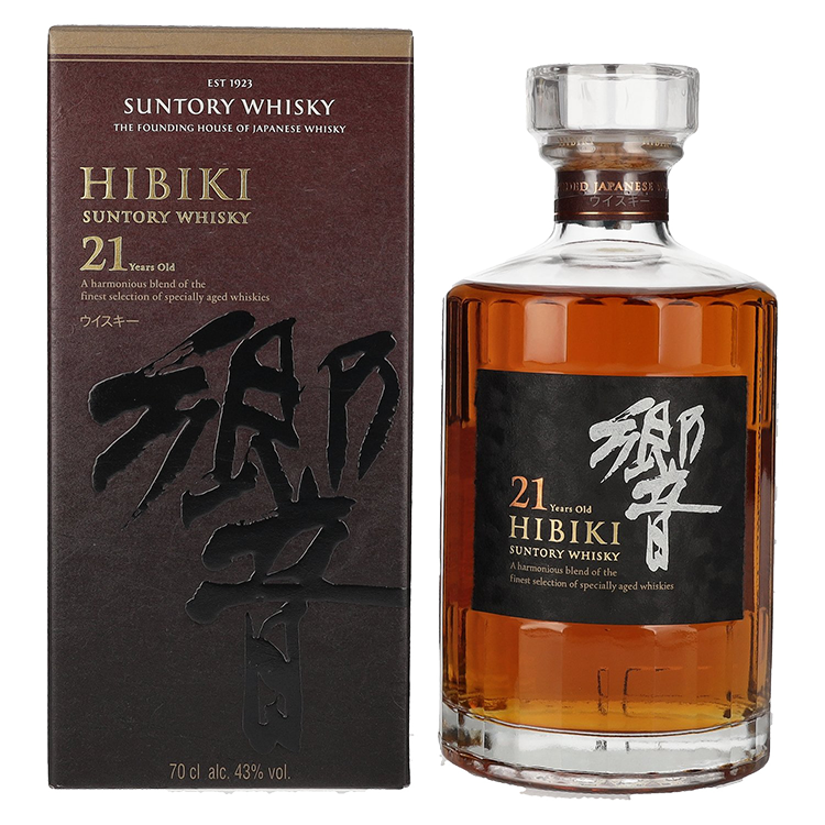 Japonski  Whisky Hibiki 21 YO Suntory + GB 0,7 l