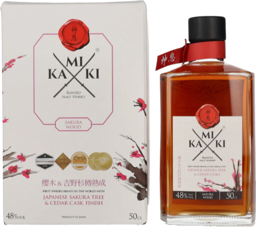 Japonski Whisky KAMIKI Blended Malt Whisky + GB 0,5 l