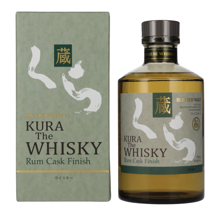 Japonski Whisky Kura The Whisky Blended Malt Rum Cask Finish + GB 0,7 l