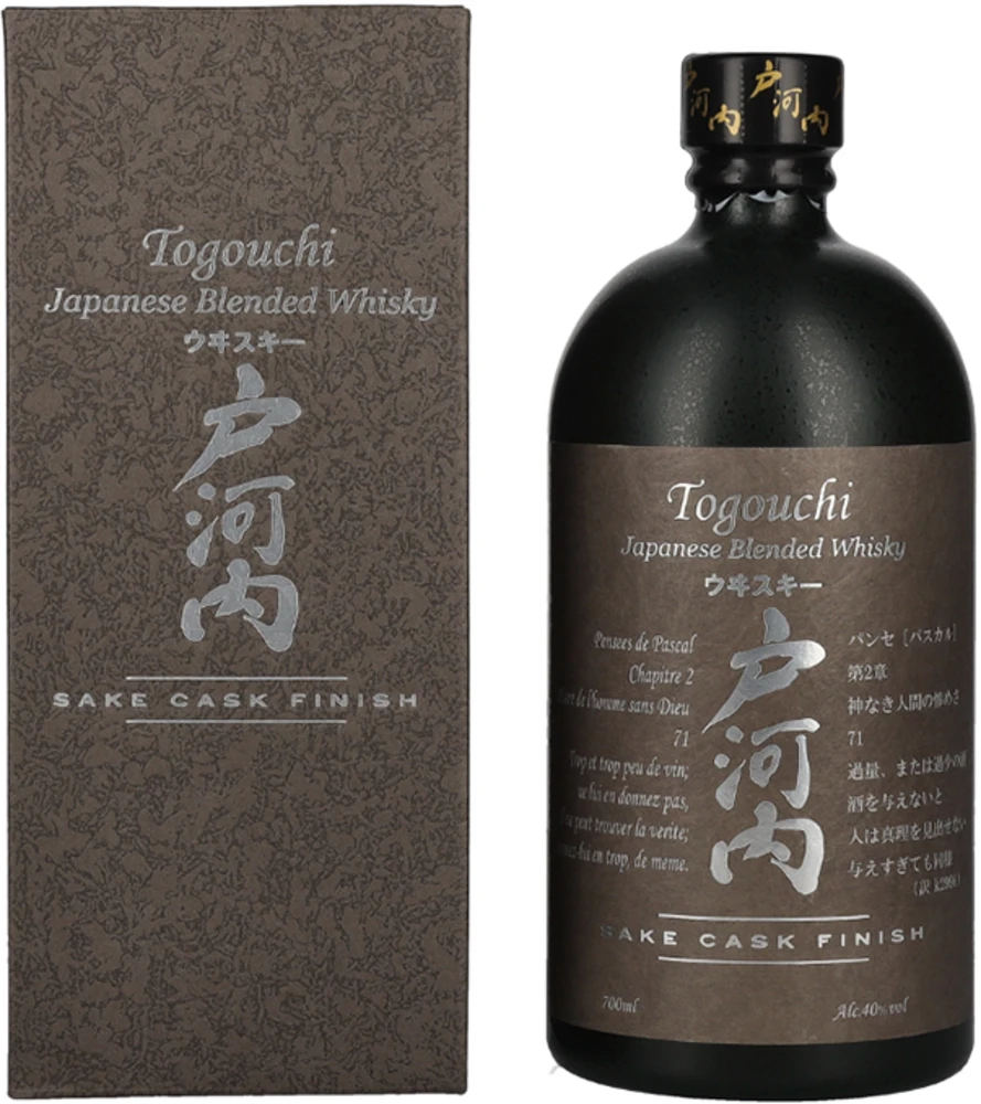 Japonski Whisky Sake Cask Finish Togouchi + GB 0,7 l